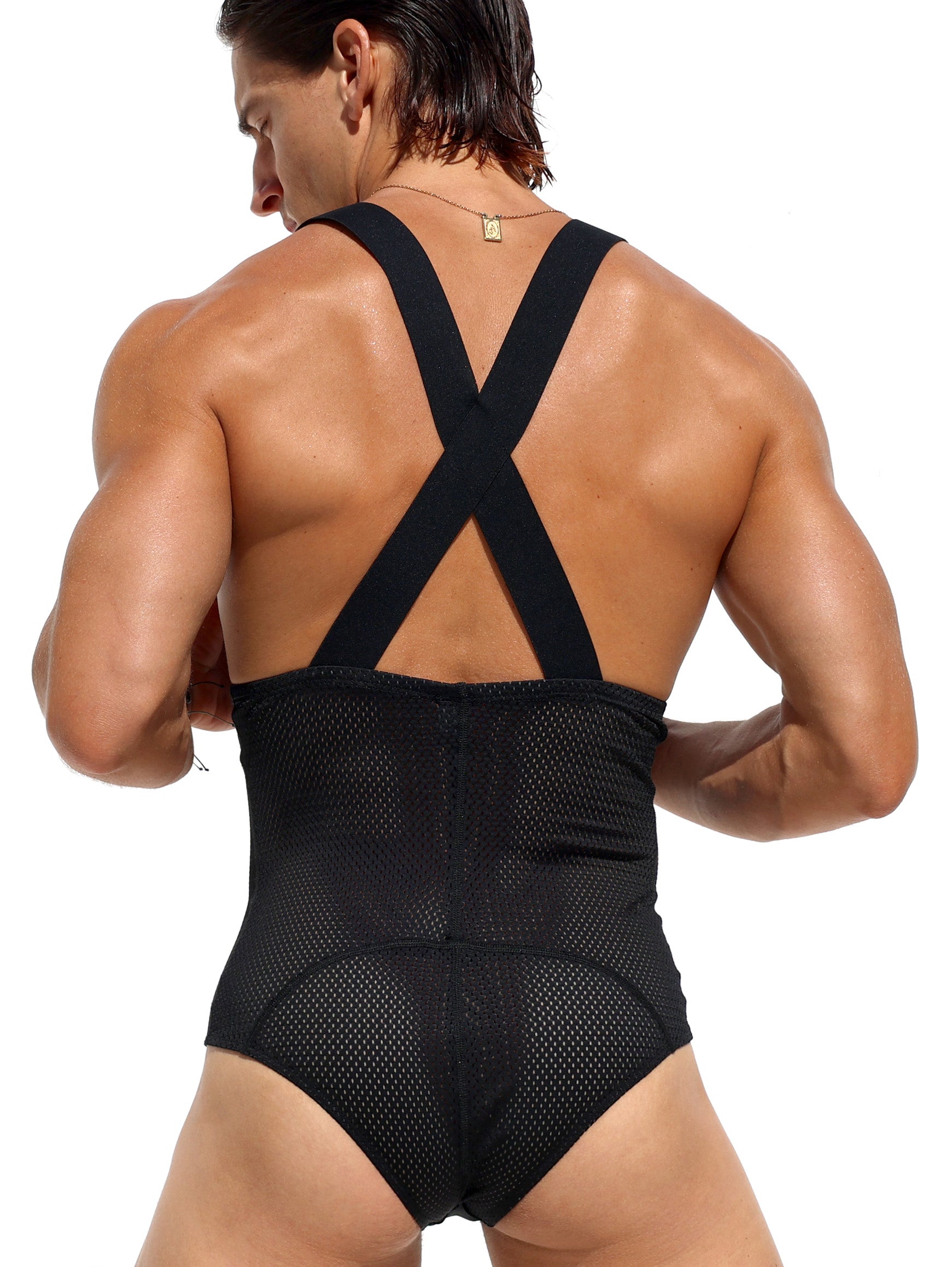Body Rufskin AMRAP en color negro — ropa interior masculina premium